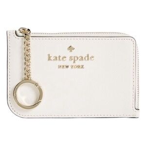 Kate Spade White Key & Card Holder